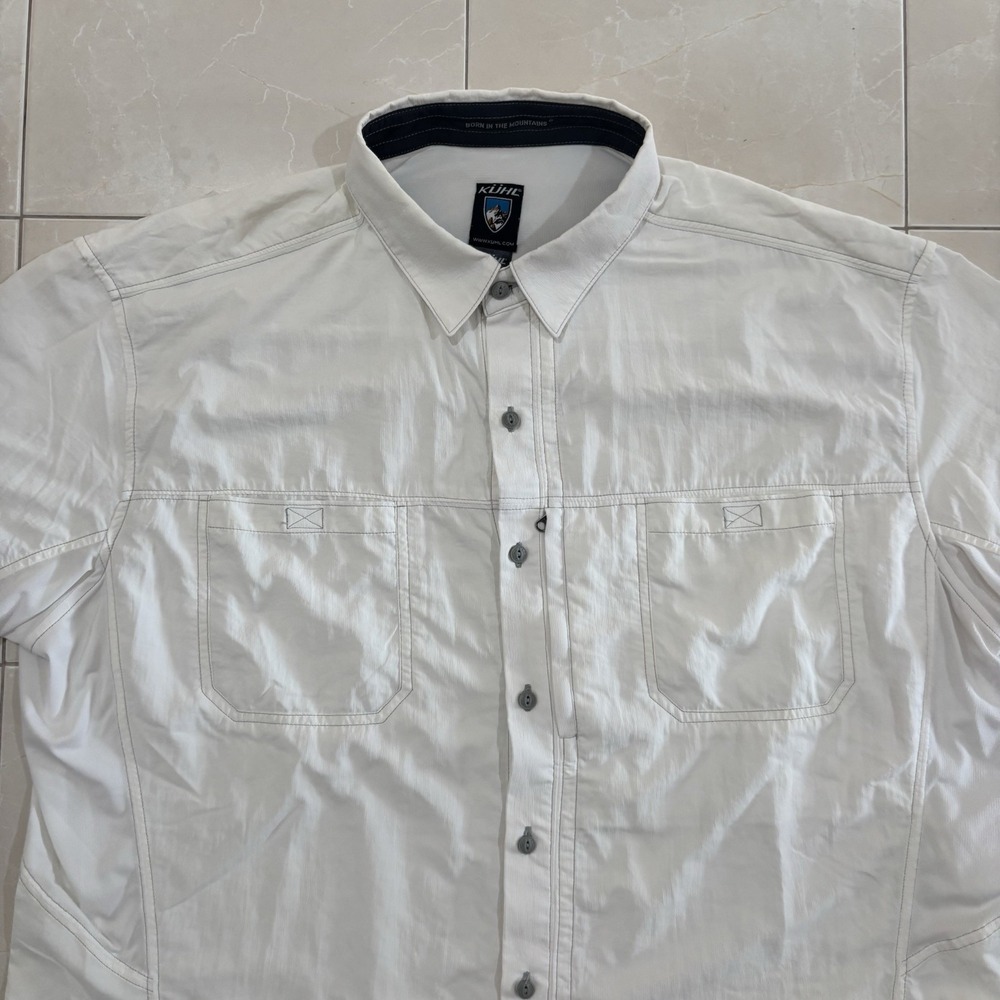 Kuhl Airspeed vented Short Sleeve Shirt men's 2XL UPF fishing outdoor Climb Gorp - Picture 2 of 9